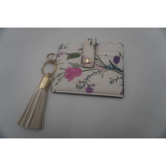 Nanette Lepore Slim Credit Card Case with Ring Bracelet Garden Floral - Picture 1 of 7